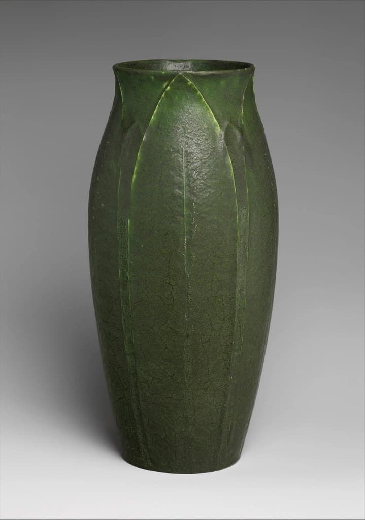 Olive Glaze Floor Vase
